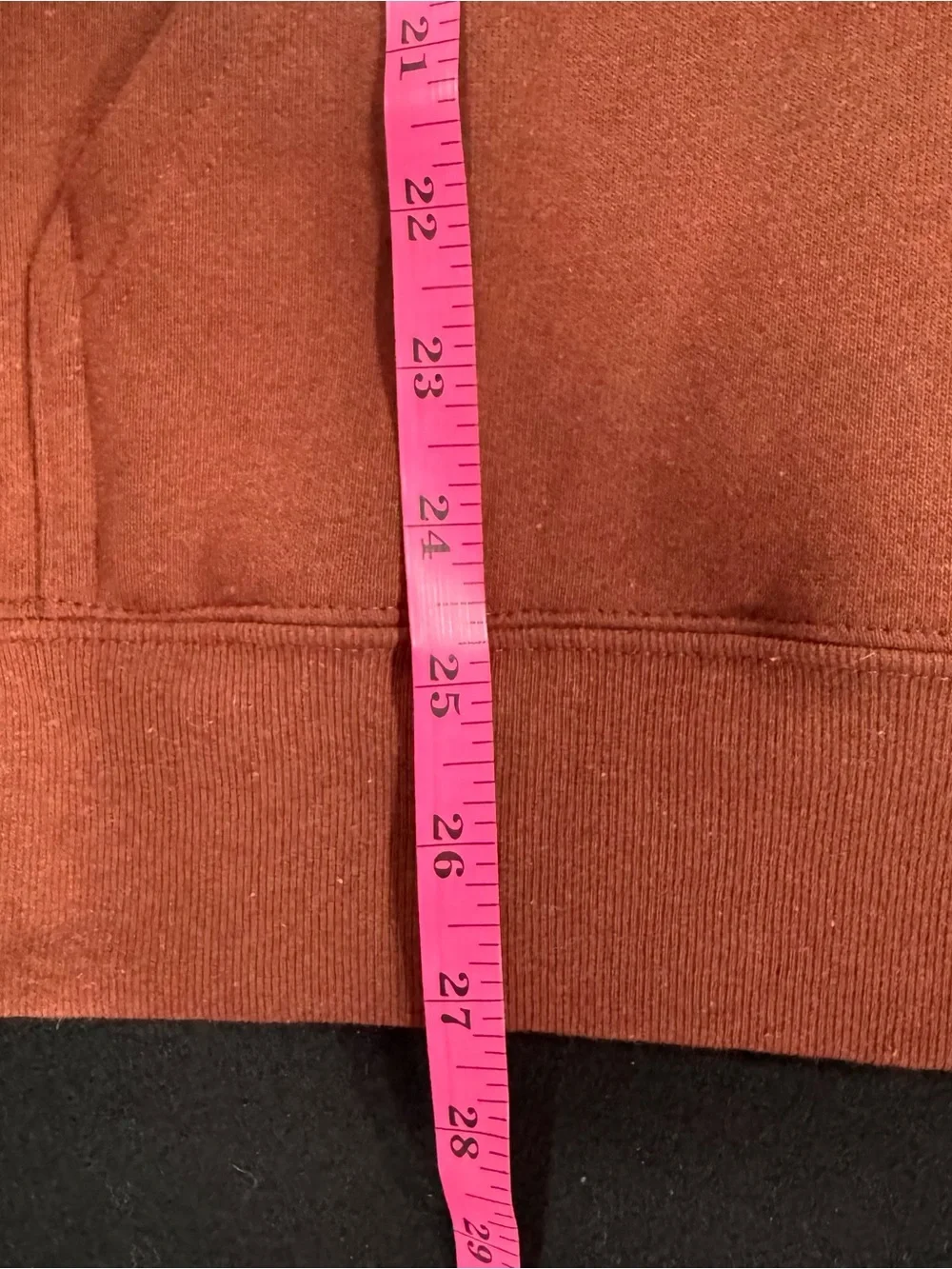 Patagonia Rust Pullover Hoodie with Logo Patch